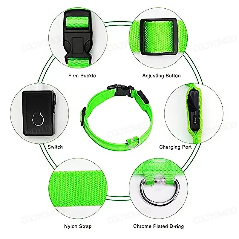 GlowPup Rechargeable LED Dog Collar – Glow-in-the-Dark Safety & Night Visibility - Image 9